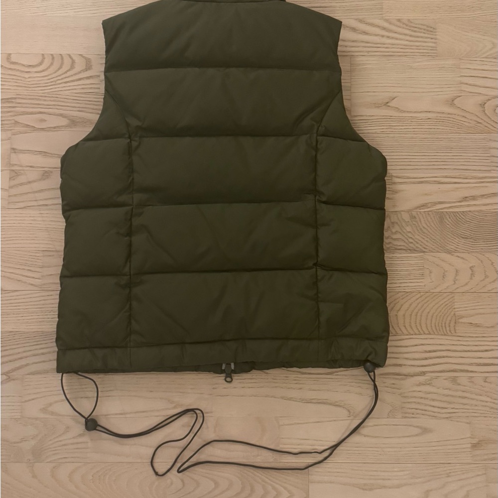 Jacob Connexion Olive Green Quilted Vest - Picture 2 of 4